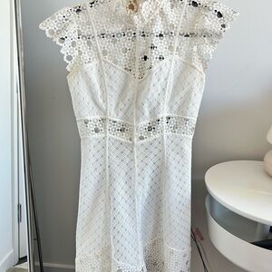 Elegant White Lace Dress